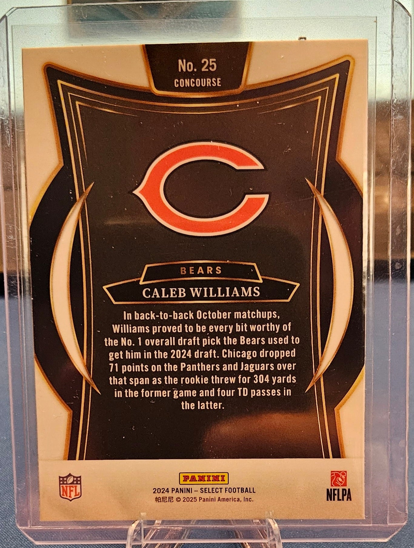 2024 Panini Select - Caleb Williams Concourse #25 (RC)