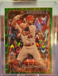 2024 Topps Chrome - Paul Goldschmidt #90 - Green Raywave Refractor 08/99