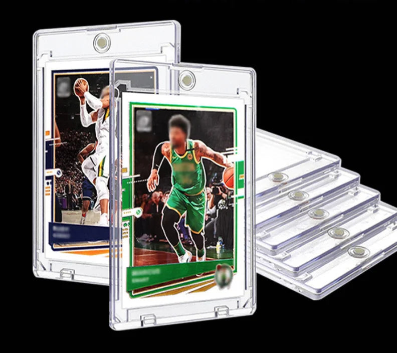 5/10PCS Magnetic Trading Card Holders – Clear Protective Display Cases for Sports & Gaming Cards
