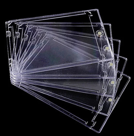 5/10PCS Magnetic Trading Card Holders – Clear Protective Display Cases for Sports & Gaming Cards
