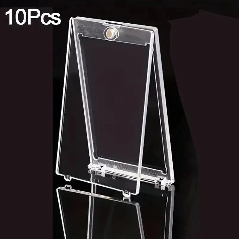 5/10PCS Magnetic Trading Card Holders – Clear Protective Display Cases for Sports & Gaming Cards