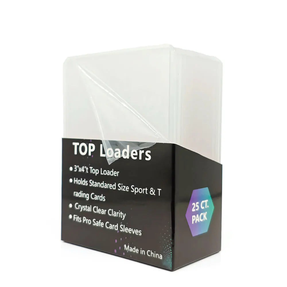 35PT Standard Top Loaders for Trading Cards – Rigid Card Protectors 25pk