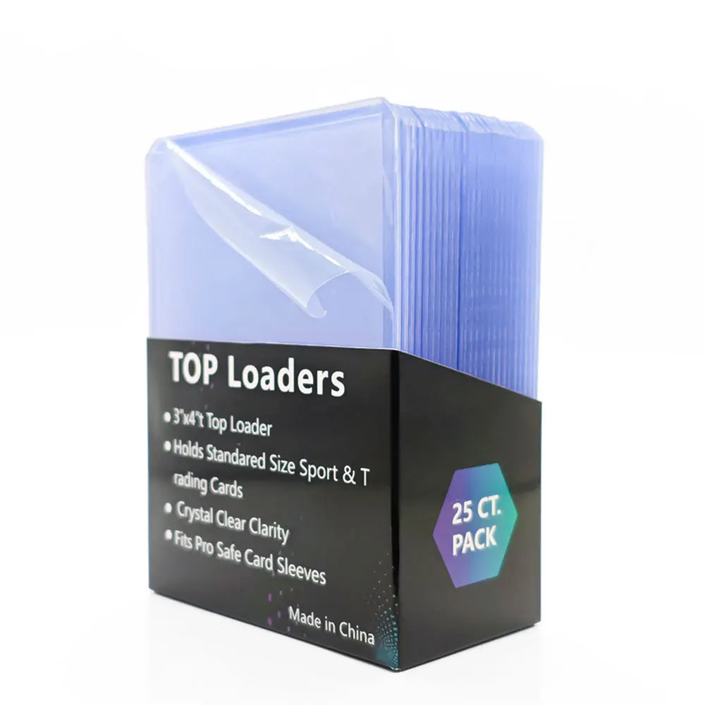 35PT Standard Top Loaders for Trading Cards – Rigid Card Protectors 25pk