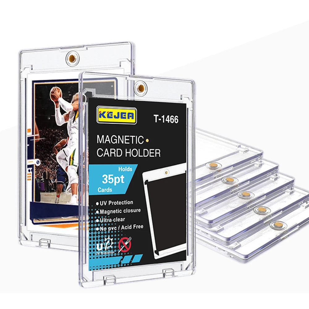5/10PCS Magnetic Trading Card Holders – Clear Protective Display Cases for Sports & Gaming Cards