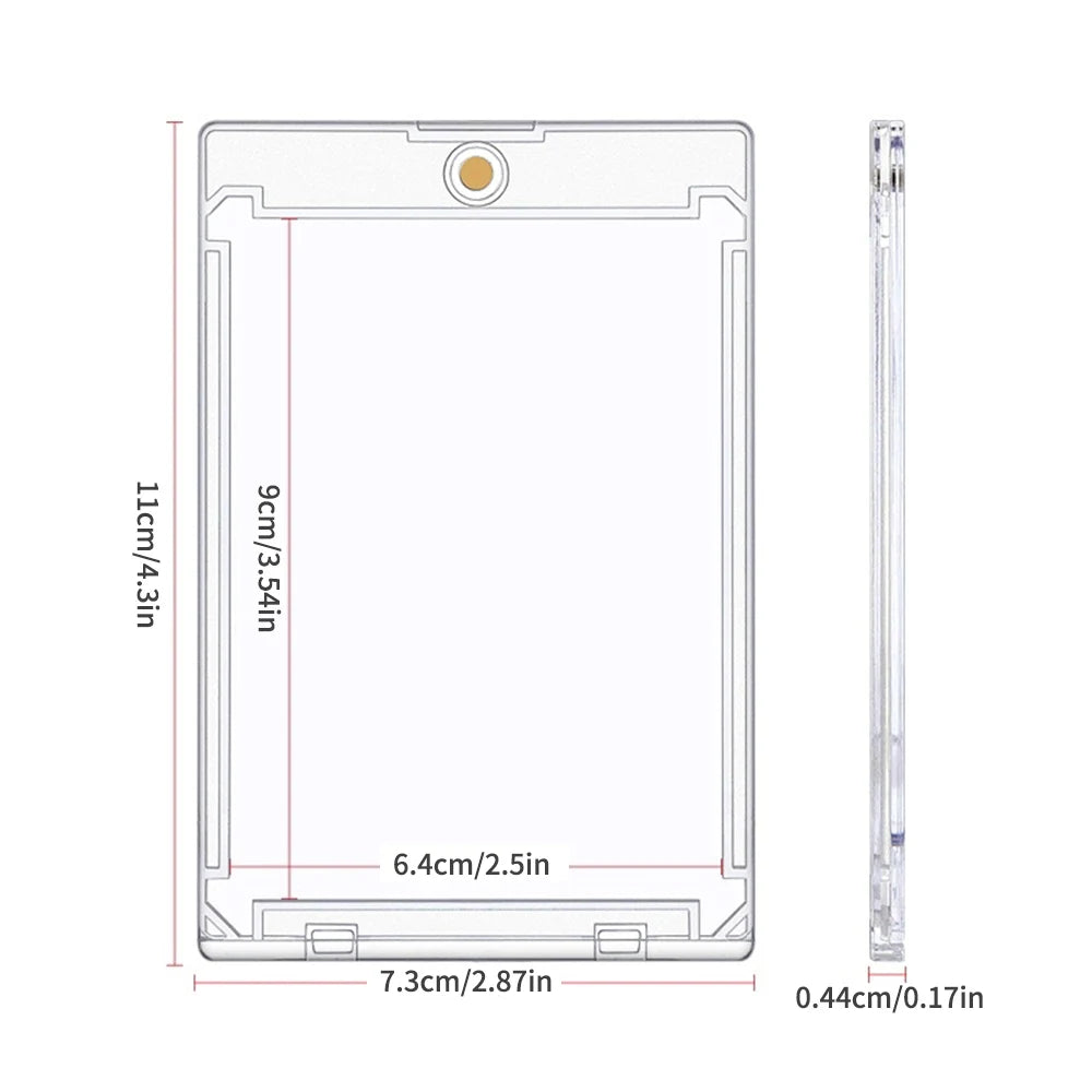 5/10PCS Magnetic Trading Card Holders – Clear Protective Display Cases for Sports & Gaming Cards