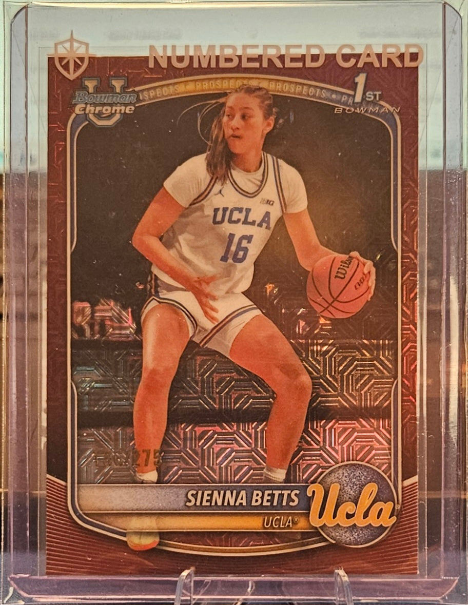 2025-26 Bowman Chrome - Sienna Betts #BCP-13 - Magenta Mojo Refractor 136/275 (1st)