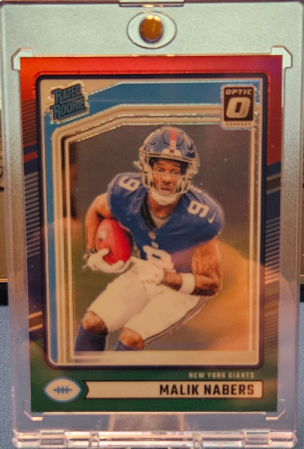 2024 Panini Donrus Optic - Malik Nabers #383 - Red & Green Prizm (RC)