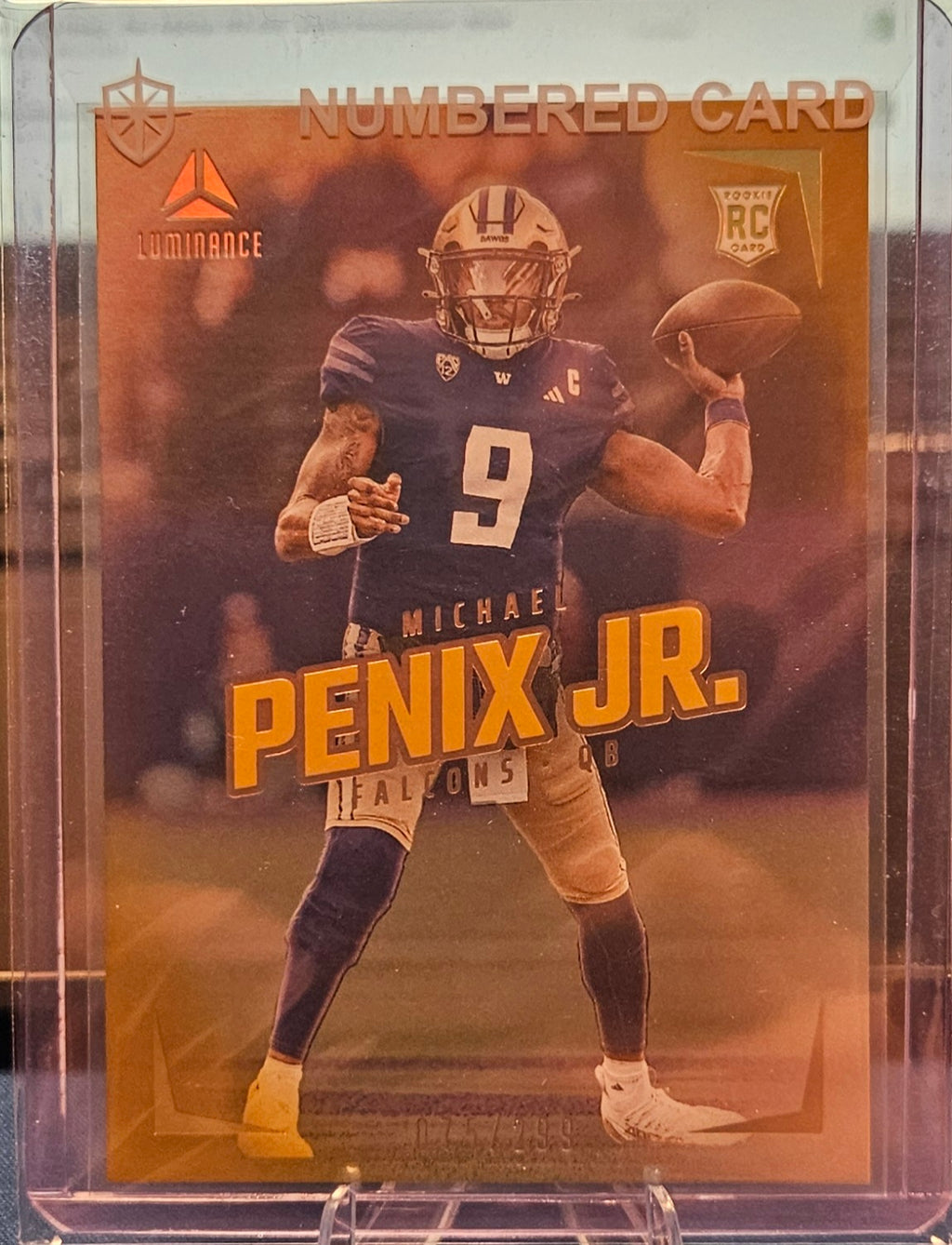 2024 Panini Luminance - Michael Penix Jr. - Gold 75/299 (RC)