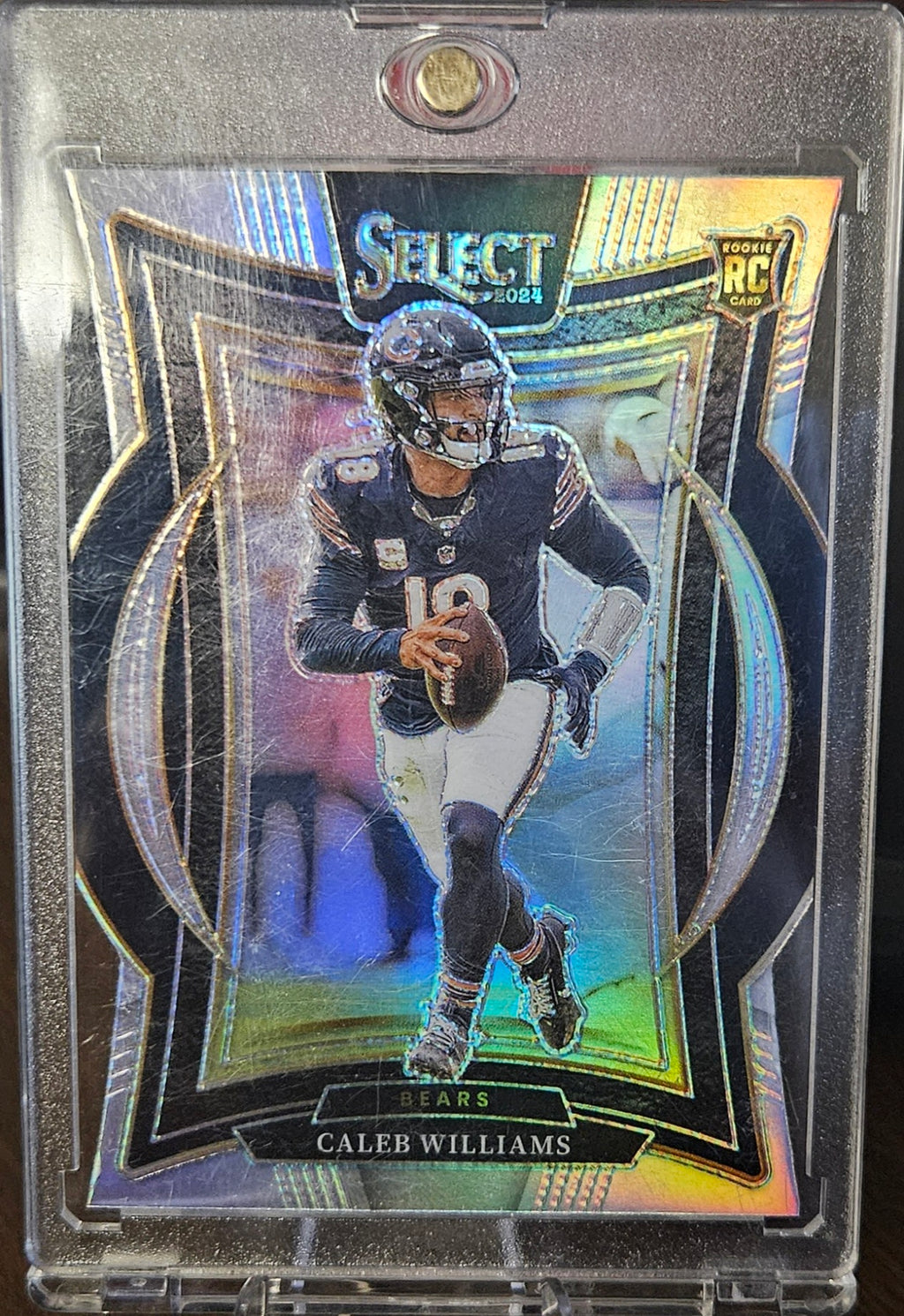 2024 Panini Select - Caleb Williams #25 - Die-Cut Silver Prizm (RC)