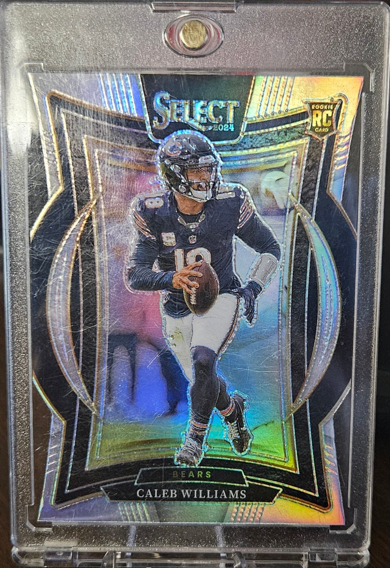 2024 Panini Select - Caleb Williams #25 - Die-Cut Silver Prizm (RC)
