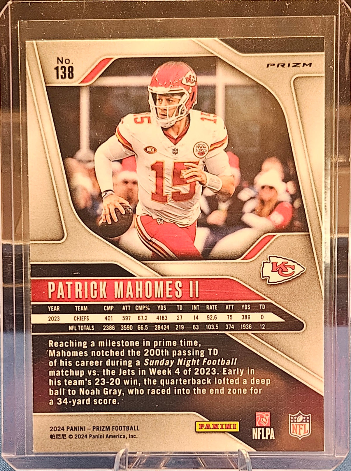 2024 Panini Prizm - Patrick Mahomes #138 - Silver Prizm