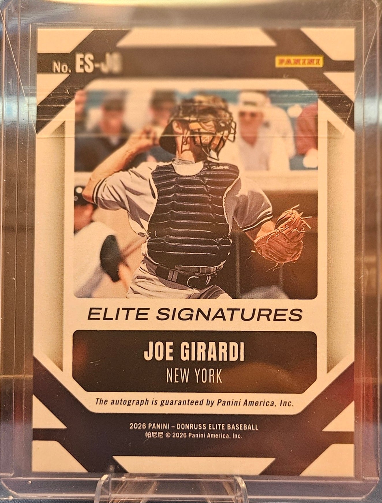 2026 Panini Donruss Elite - Joe Girardi #ES-JG - Elite Signatures - Blue 10/99
