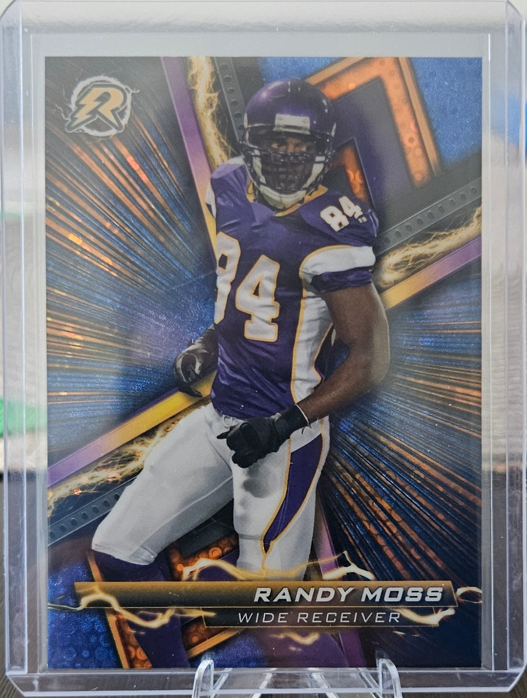 2023 Topps Composite - Randy Moss #59 - Resurgance Blue & Orange Spark Refractor