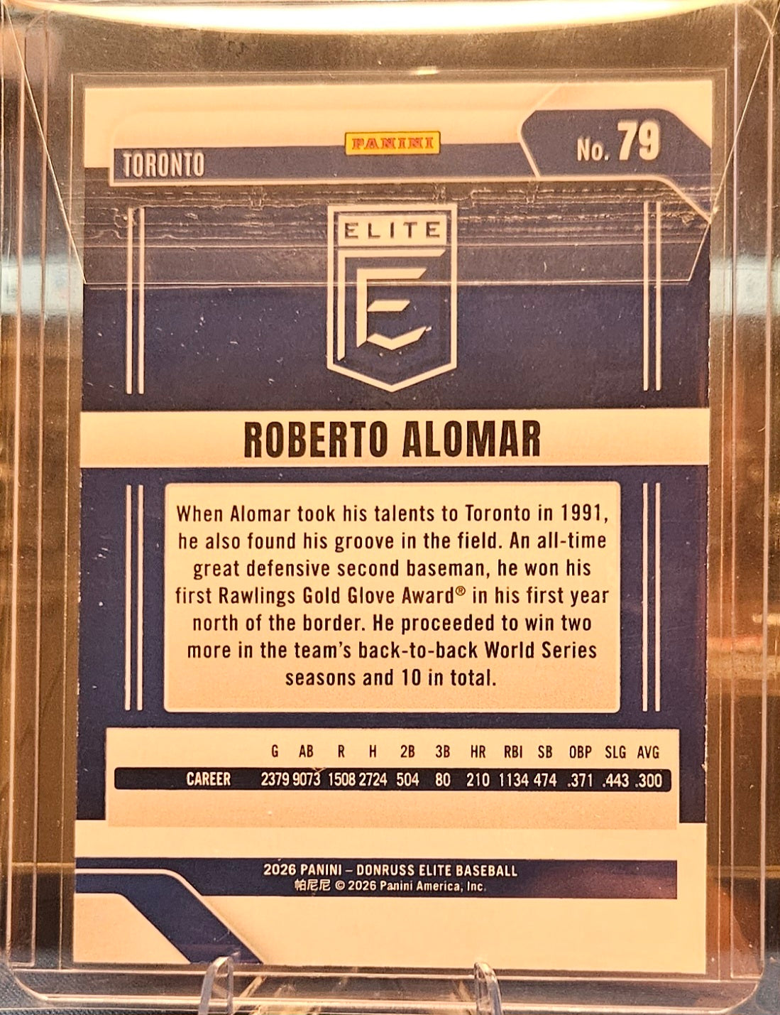 2026 Panini Donruss Elite - Roberto Alomar #79 - Aspirations Stars 157/299