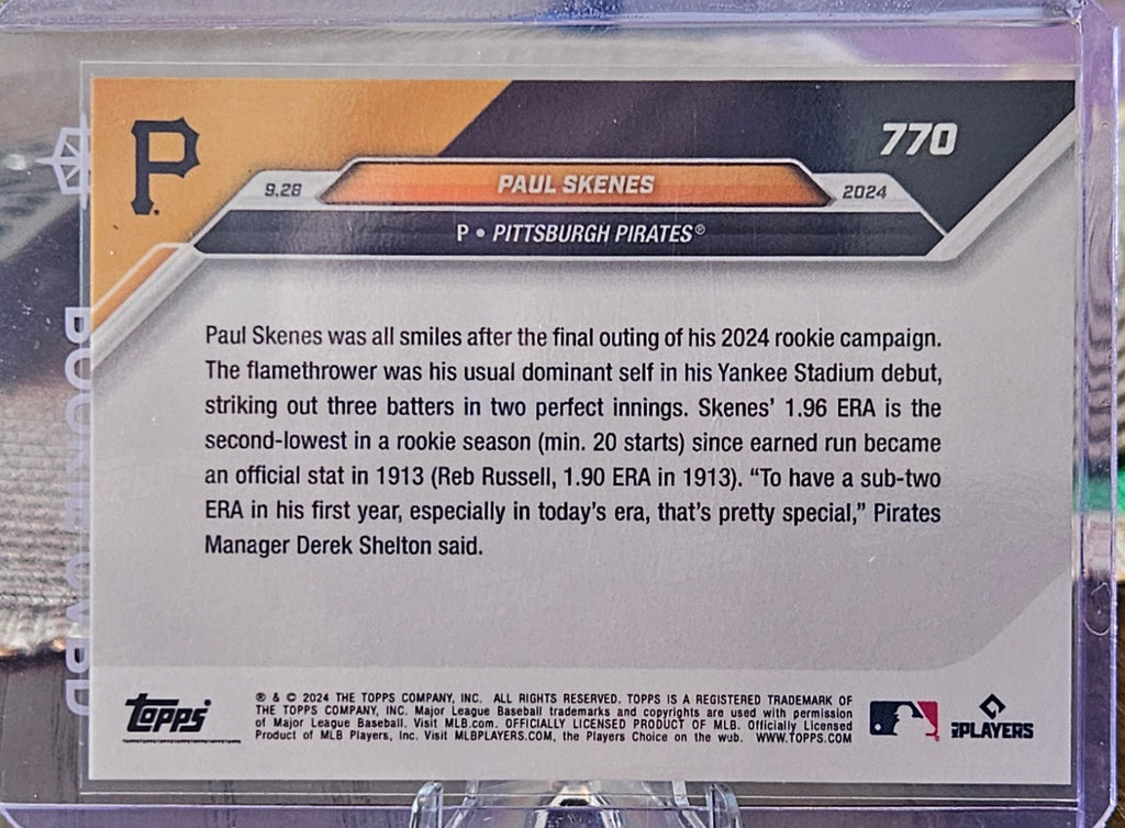 2024 Topps Now - Paul Skenes #770 (RC)