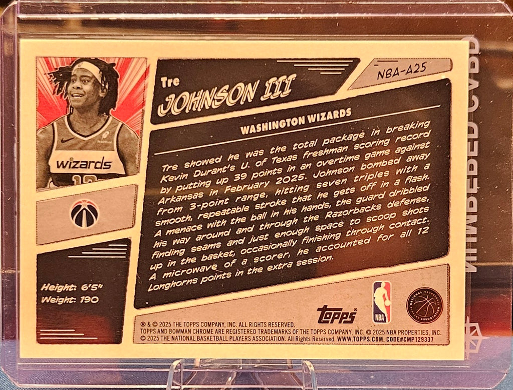 2025-26 Bowman - Tre Johnson III - Anime - Black 2/10