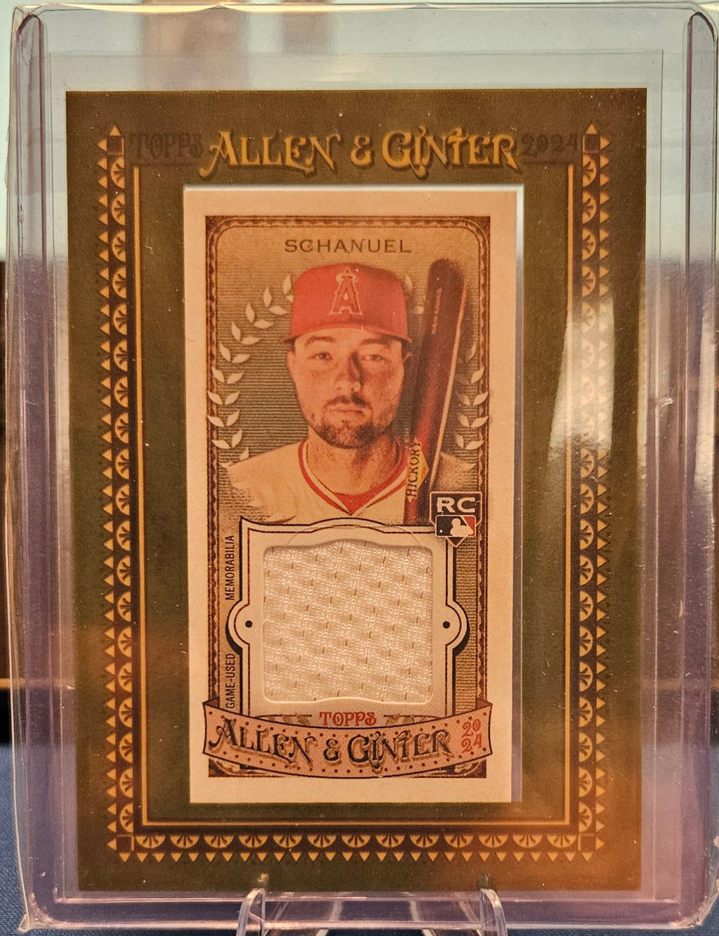 2024 Topps Allen & Ginter - Nolan Schanuel #MFR-NS - Mini Framed Relic (RC)
