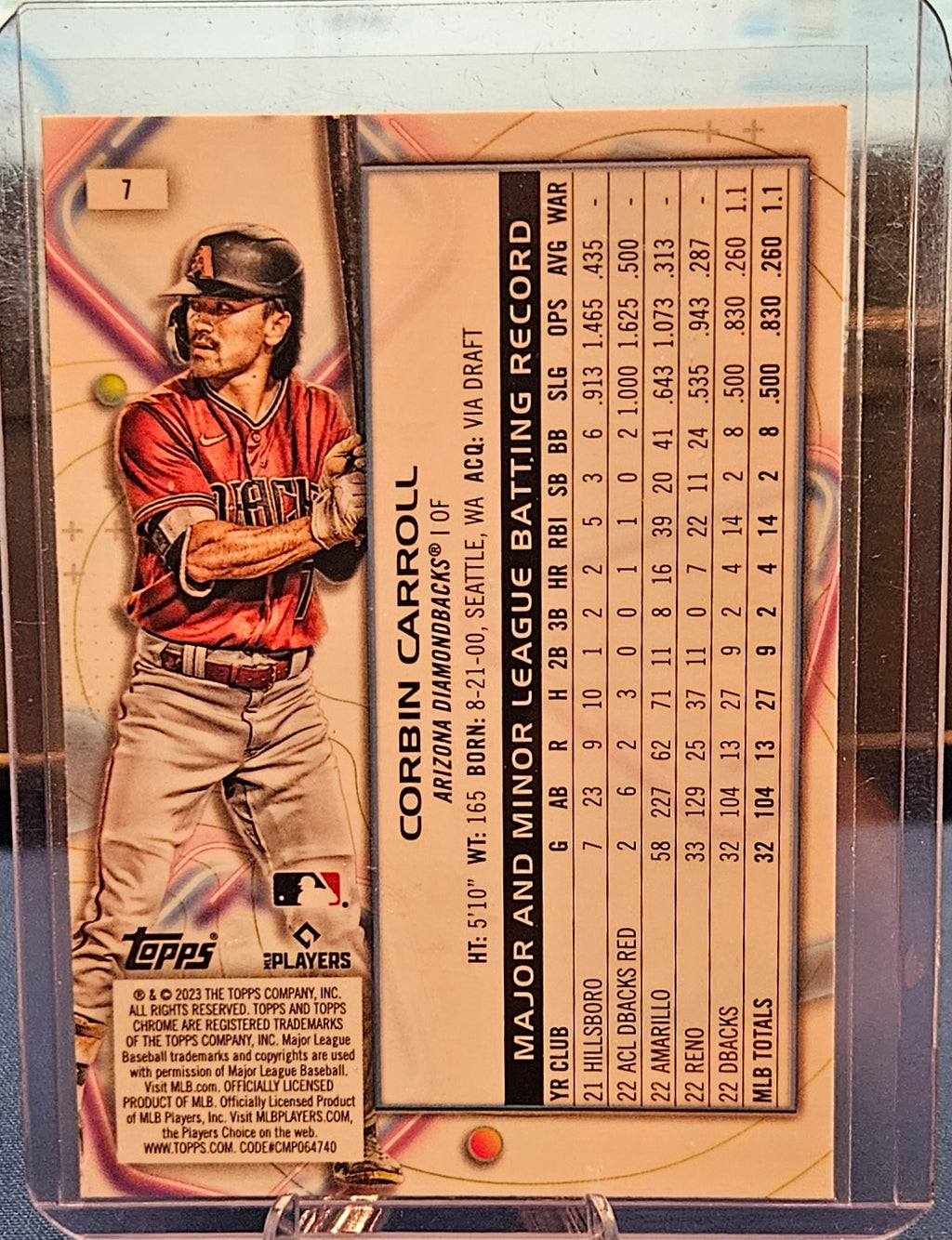 2023 Topps Chrome Cosmic - Corbin Carroll #7 (RC)