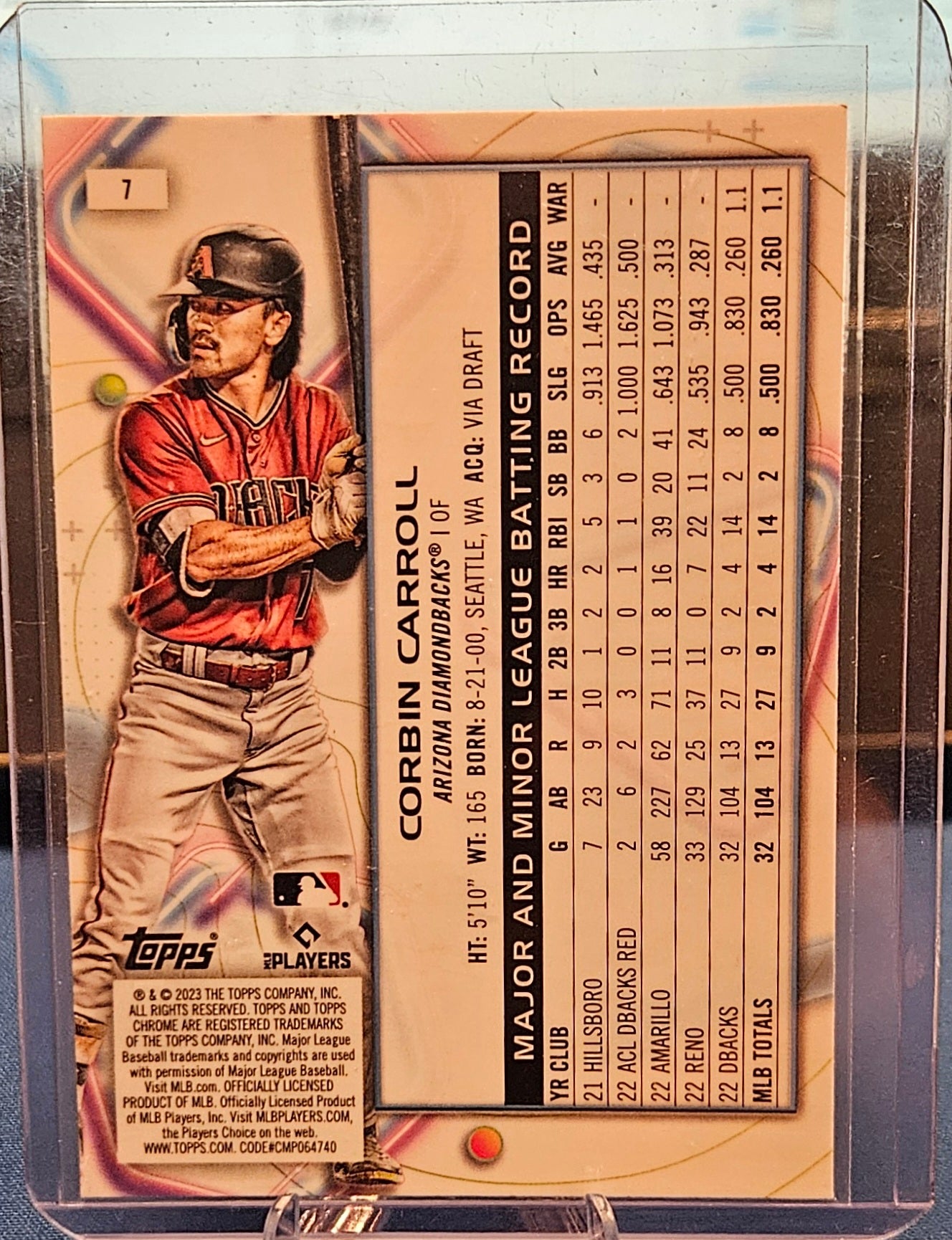 2023 Topps Chrome Cosmic - Corbin Carroll #7 (RC)
