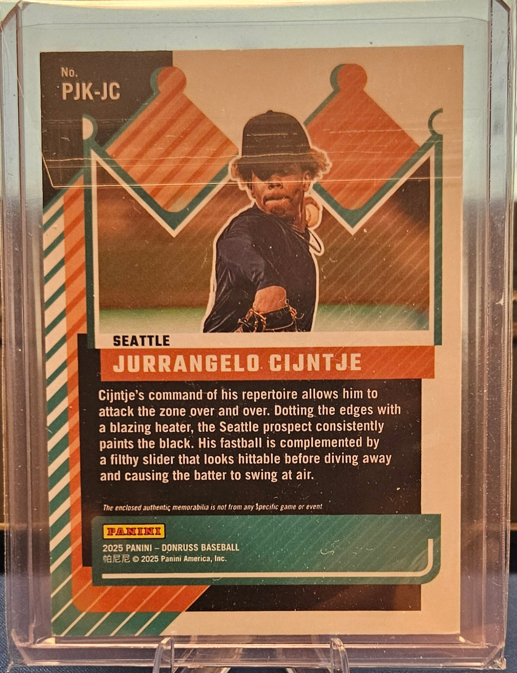 2025 Panini Donruss - Jurrangelo Cijntje #PJK-JC - Jersey Kings Blue Ice