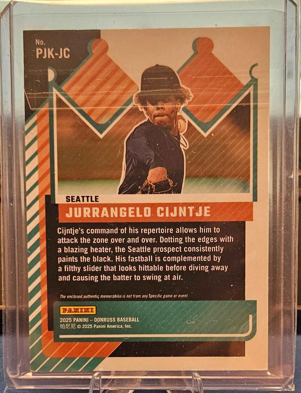 2025 Panini Donruss - Jurrangelo Cijntje #PJK-JC - Jersey Kings Blue Ice