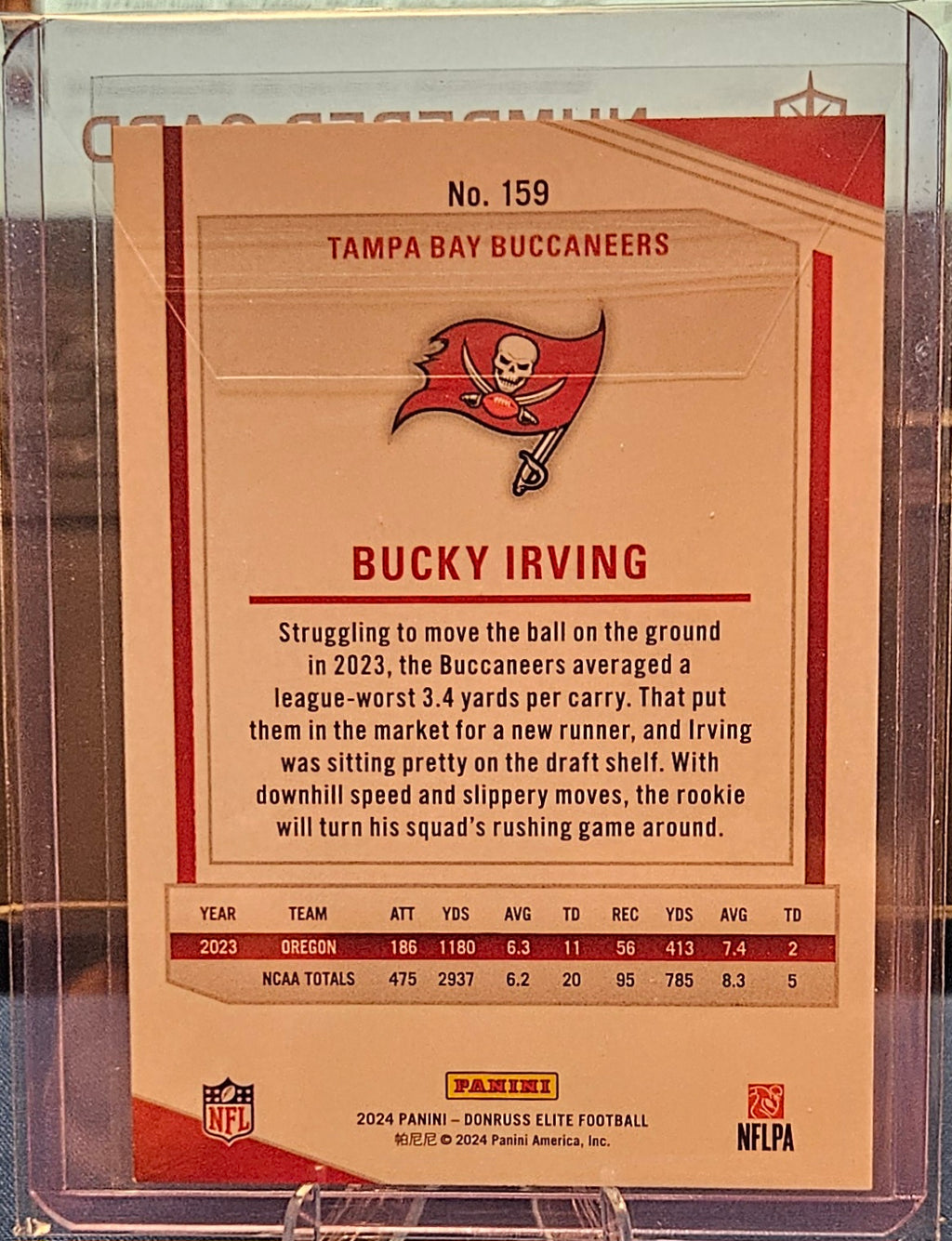 2025 Panini Donruss Elite - Bucky Irving #159 - Aspirations Stars 211/299 (RC)