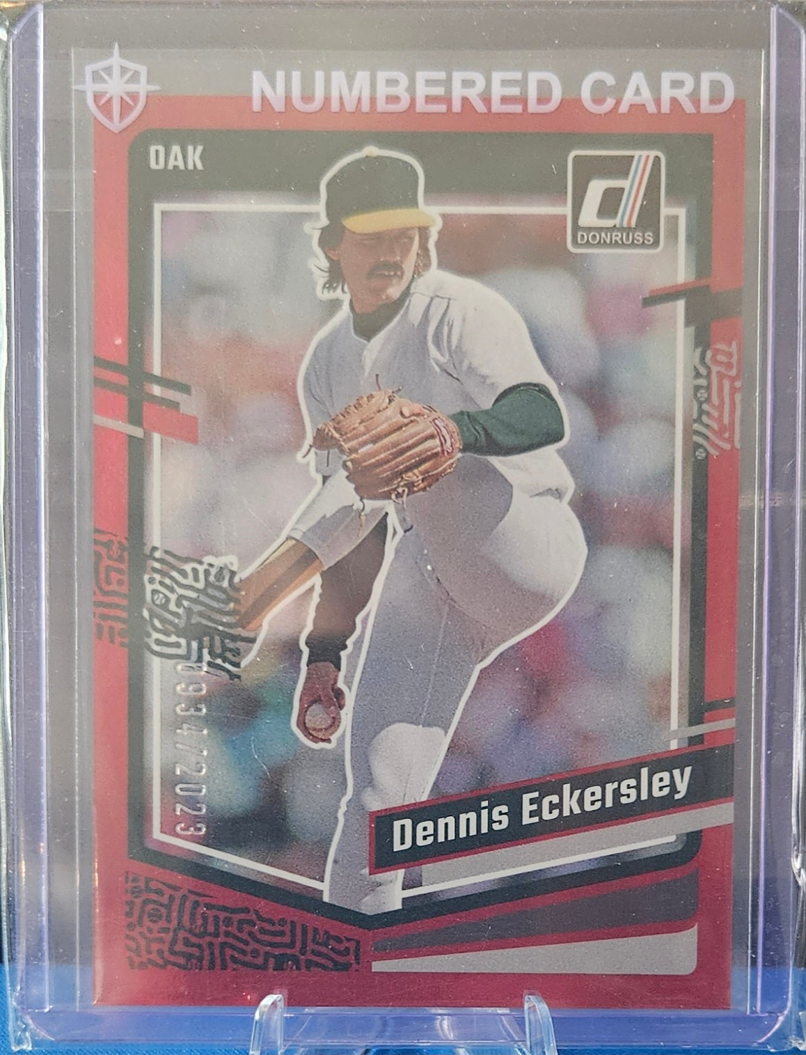 2023 Panini Donruss - Dennis Eckersley #158 - Red Holo 934/2023