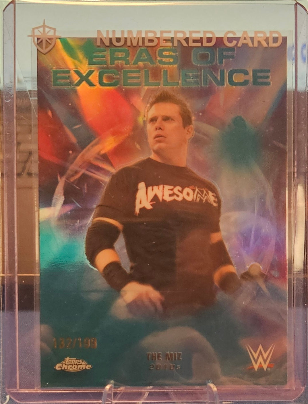 2026 Topps Chrome - The Miz #ERA-1 - Eras of Exellence - Aqua Refractor 132/199