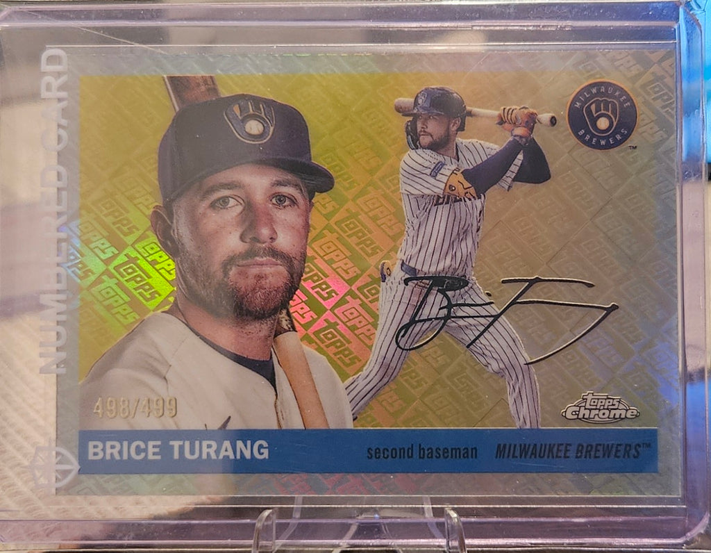 2025 Topps Chrome Platinum Anniversary - Brice Turang #119 - Topps Refractor 498/499