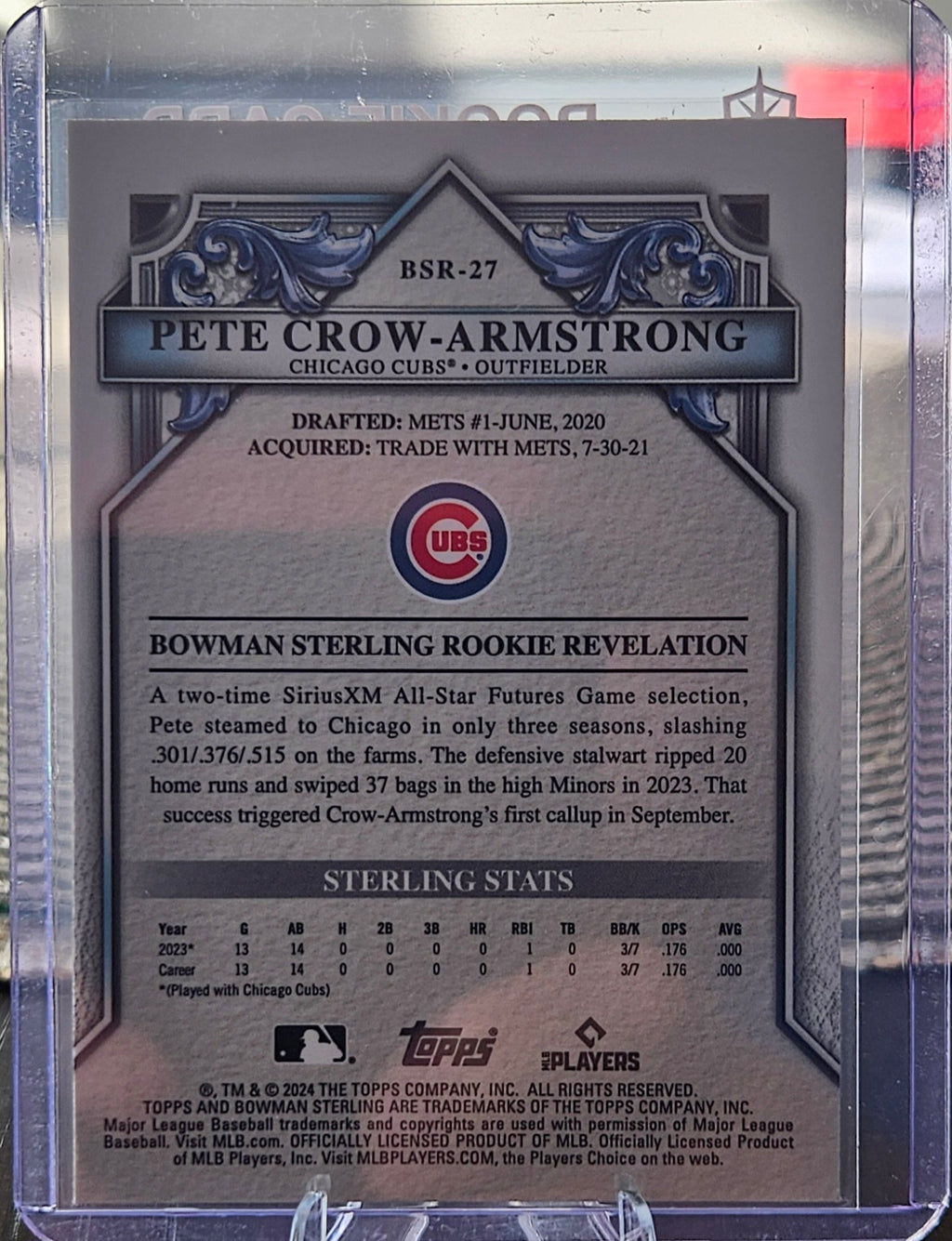 2024 Bowman Sterling - Pete Crow-Armstrong #BST-27 (RC)