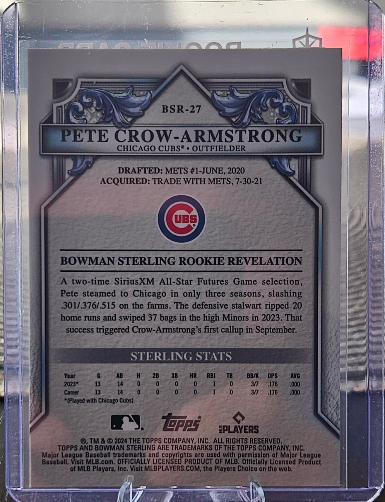 2024 Bowman Sterling - Pete Crow-Armstrong #BST-27 (RC)