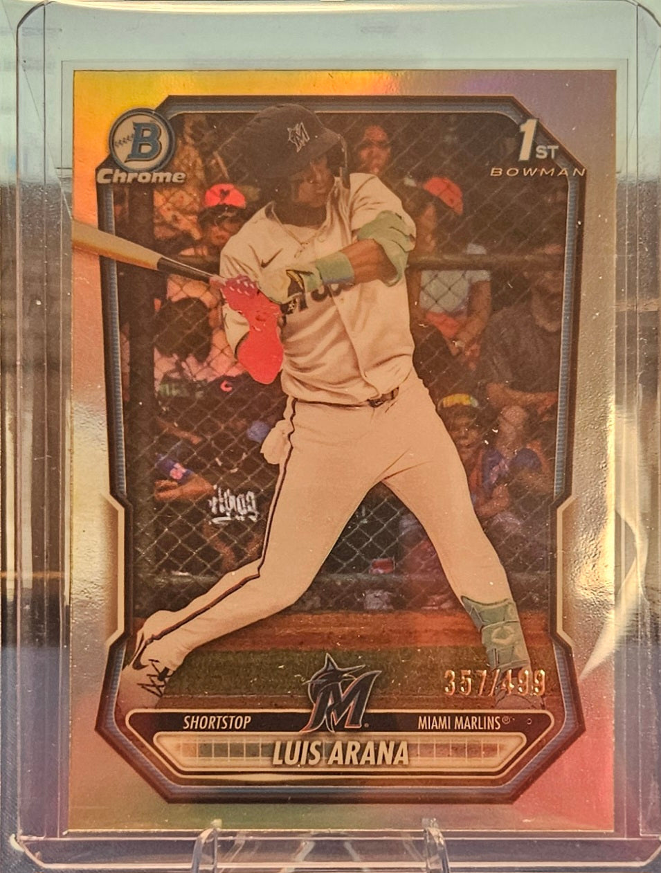 2026 Bowman Chrome - Luis Arana #BCP-72 - Refractor 357/499 - 1st Bowman