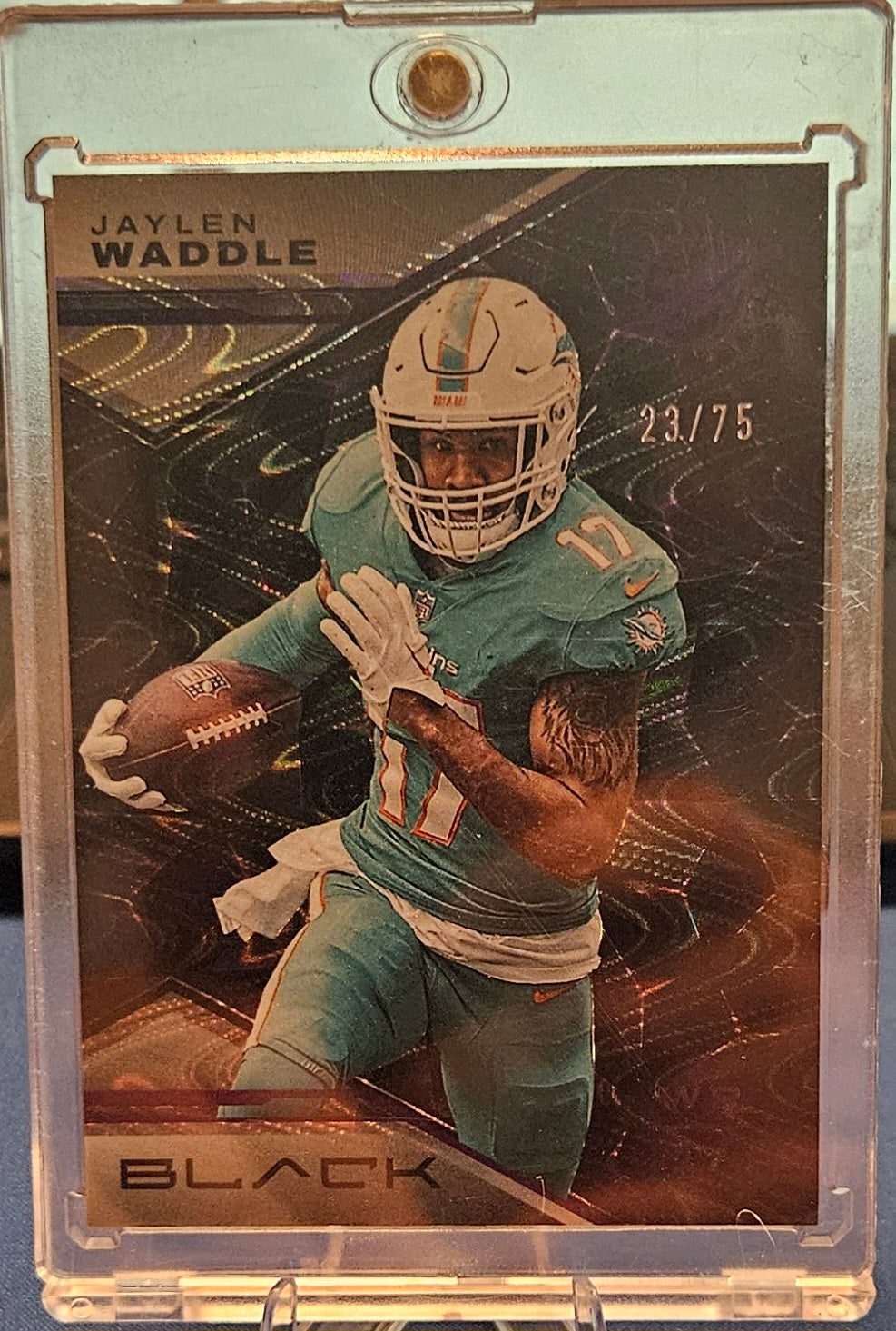 2023 Panini Black - Jaylen Waddle #75 - Royal #23/75