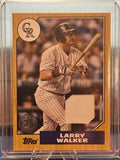 2022 Topps - Larry Walker #87R-LW - 1987 Topps Baseball Relic