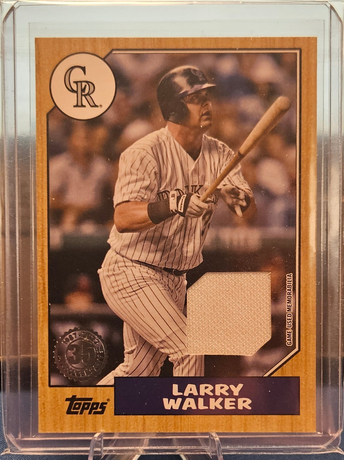 2022 Topps - Larry Walker #87R-LW - 1987 Topps Baseball Relic