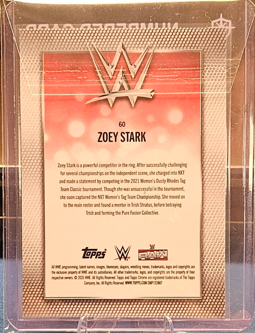 2026 Topps Chrome - Zoey Stark #60 - Orange Raywave 23/25