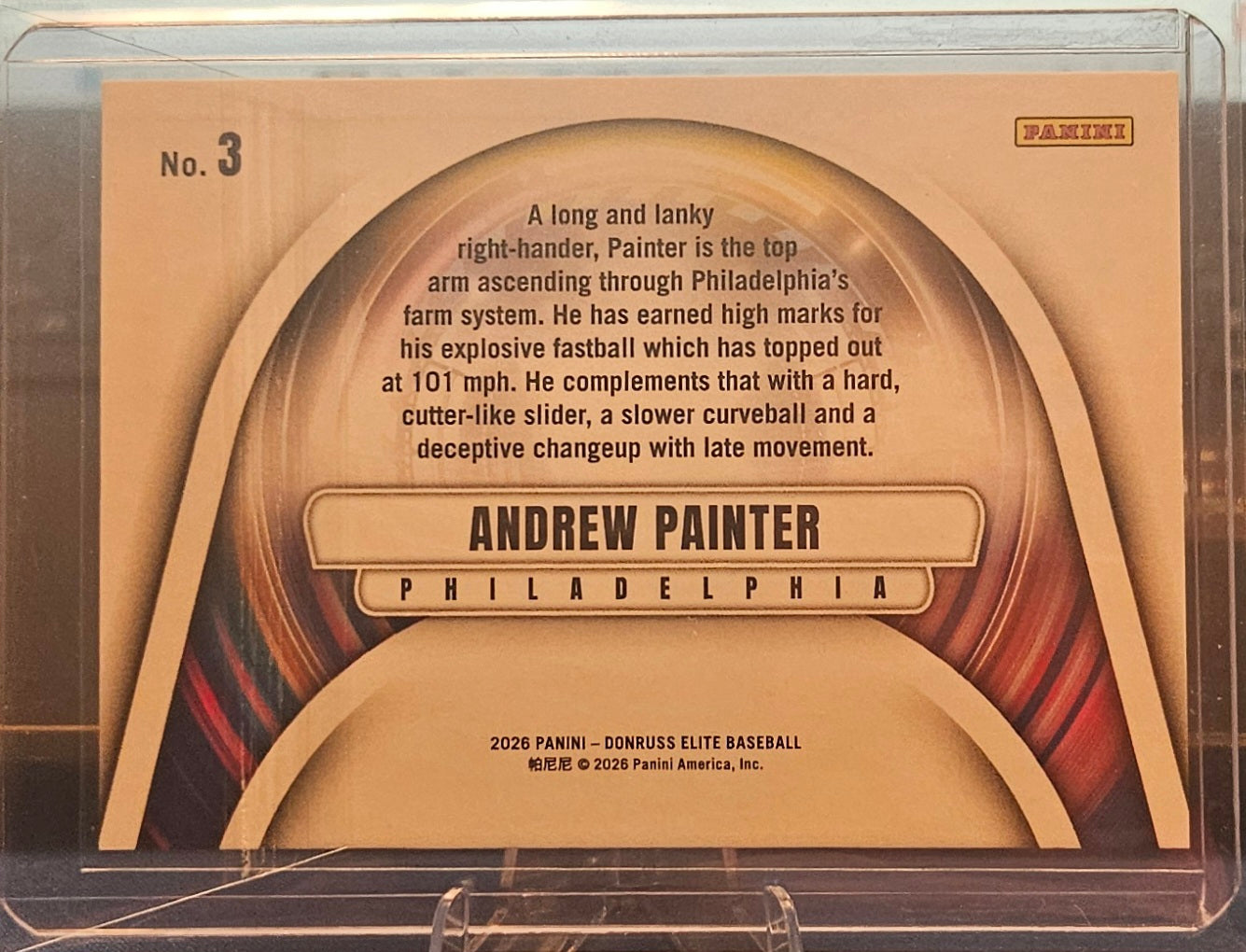 2026 Panini Donruss Elite - Andrew Painter #3 - Full Throttle - Purple 23/49