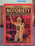 2025 Panini Mosaic - Drake Maye #3 - Notoriety - Pink Fluorescent Prizm