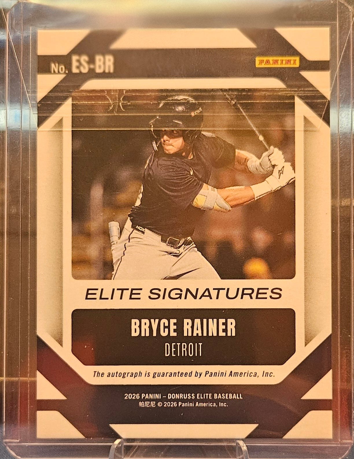 2026 Panini Donruss Elite - Bryce Rainer #ES-BR - Elite Signatures - Orange 73/149