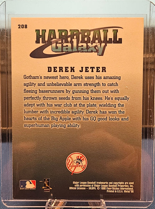 1998 Fleer Metal Universe - Derek Jeter #208 - Hardball Galaxy