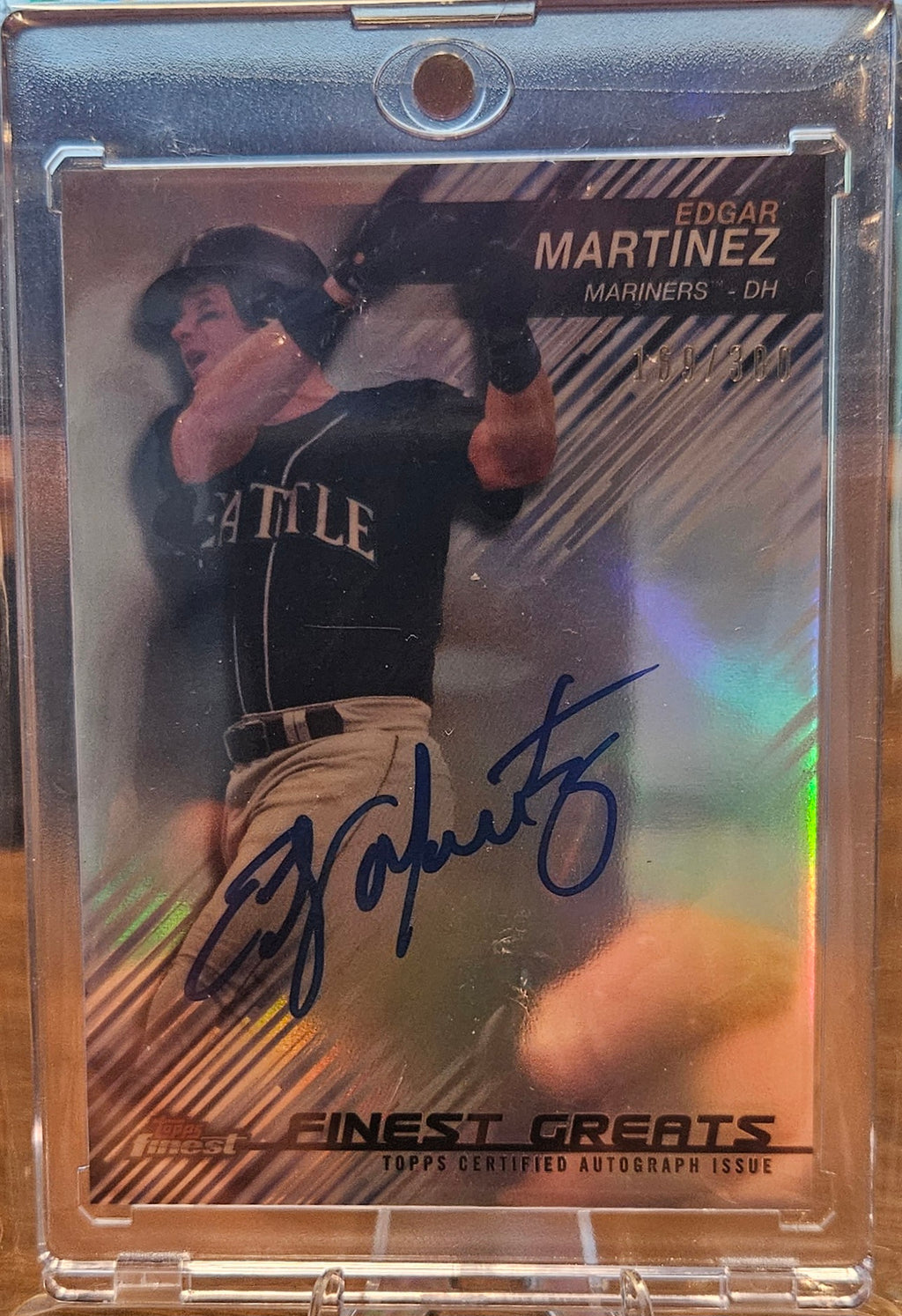 2016 Topps Finest - Edgar Martinez #FGA-EM - Greats Auto #169/300