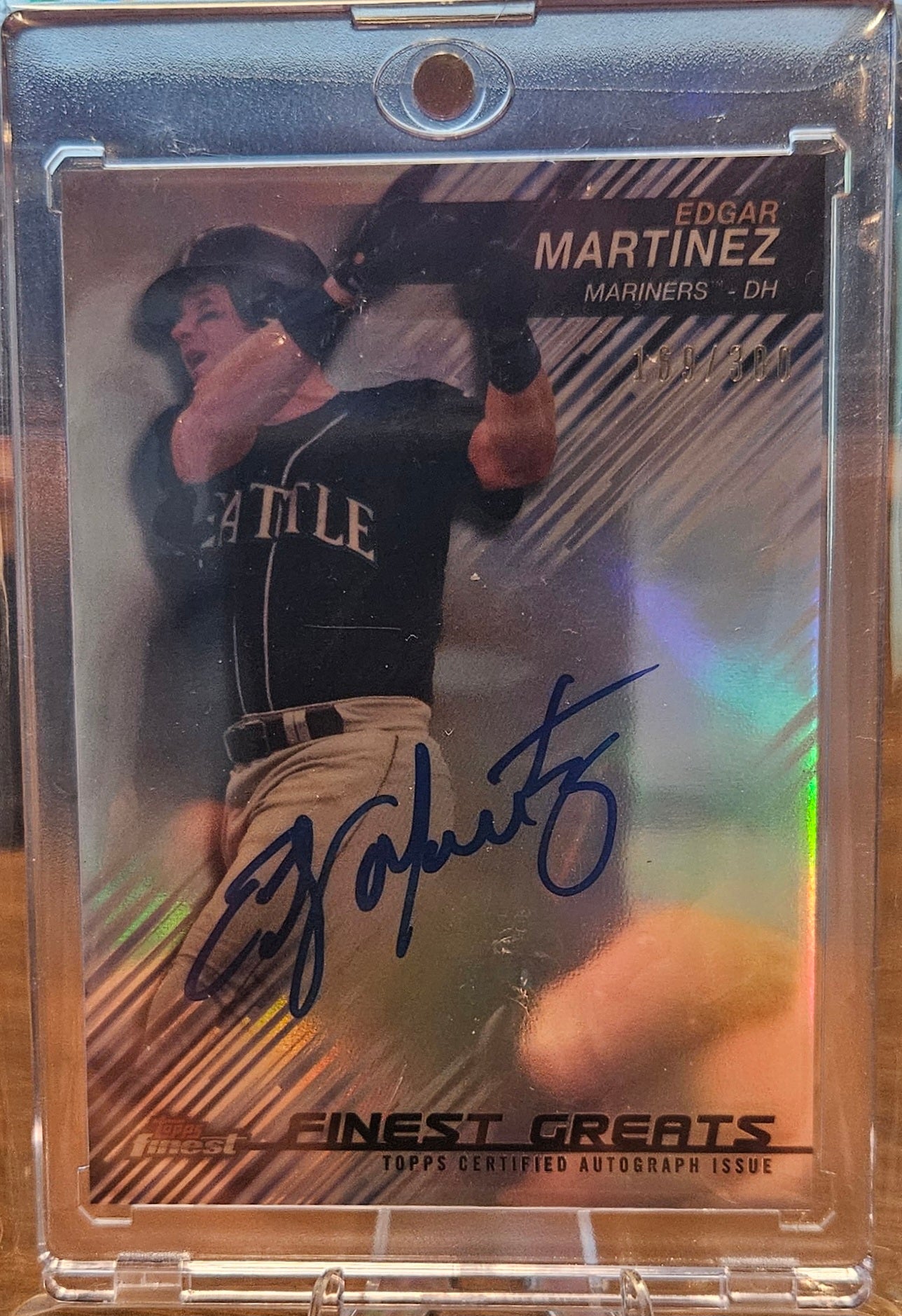 2016 Topps Finest - Edgar Martinez #FGA-EM - Greats Auto #169/300