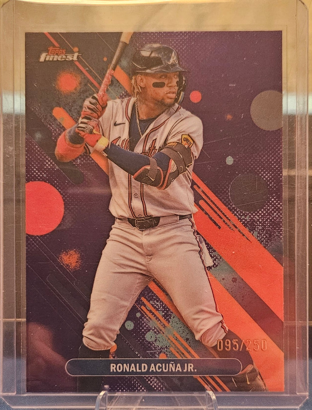 2025 Topps Finest - Ronald Acuna Jr. #17 - Purple Refractor 95/250