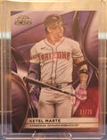 2025 Topps Chrome Black - Ketel Marte #35 - Purple Mini Diamond Refractor 31/75