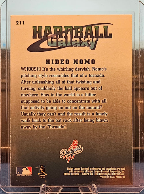 1998 Fleer Metal Universe - Hideo Nomo #211 - Hardball Galaxy