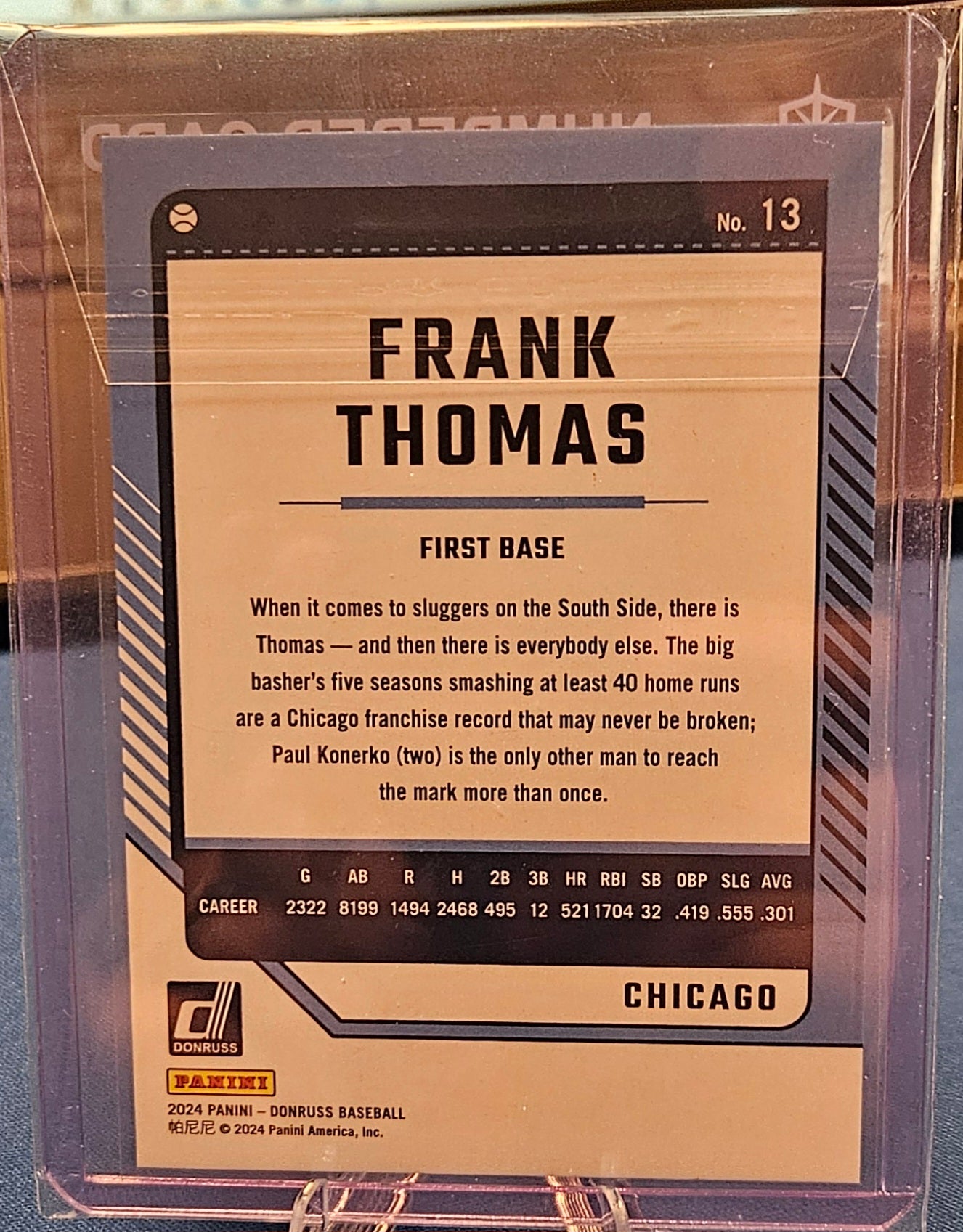 2024 Panini Donruss - Frank Thomas #13 - Purple 56/99