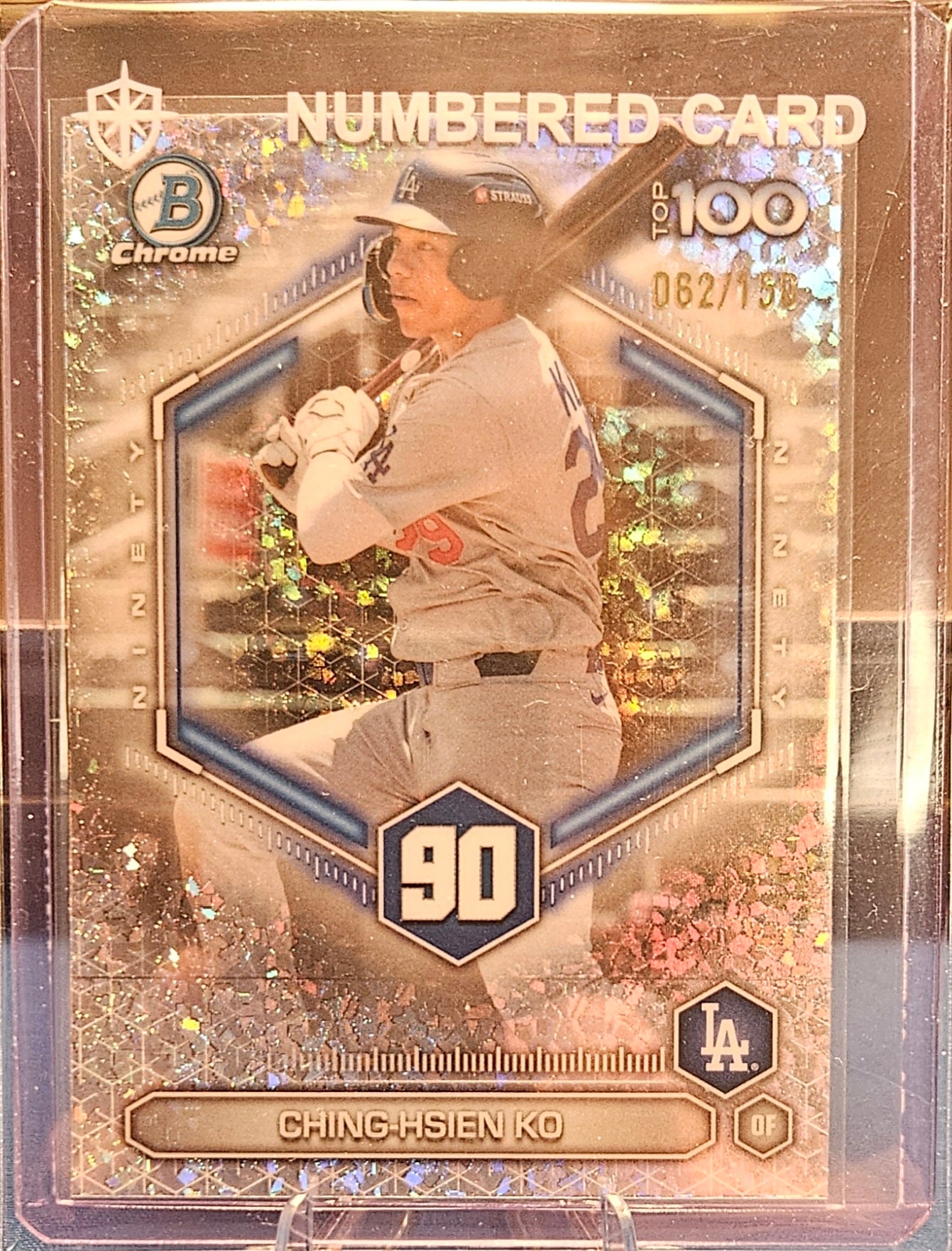 2026 Bowman Chrome - Ching-Hsien Ko #BTP-90 - Top 100 Mini Diamond - 62/150