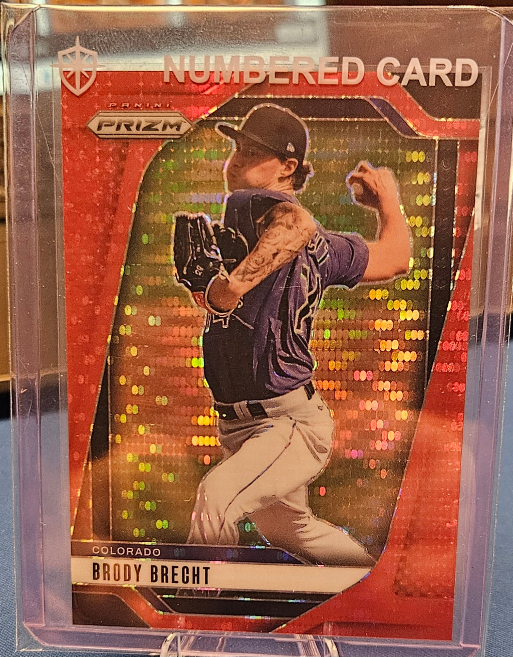2025 Panini Prizm - Brody Brecht #235 - Red Pulsar Prizm 298/399