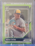 2024 Panini Donruss Optic - Abner Uribe #37 - Lime Green Prizm 16/149