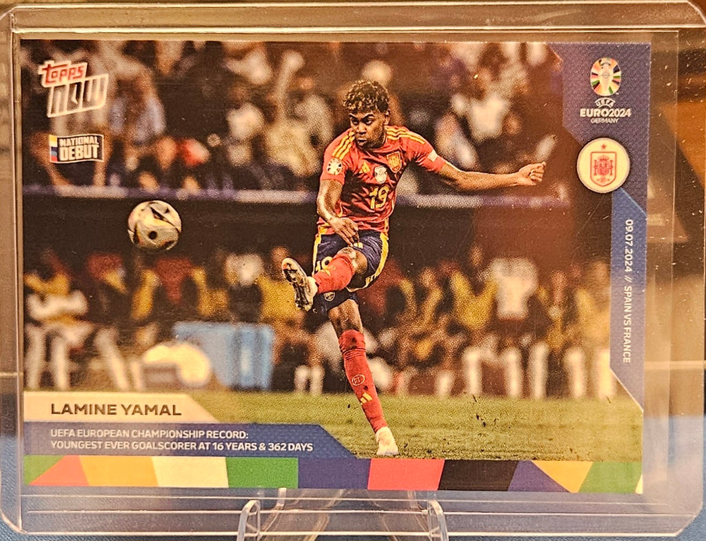 2024 Topps Now Uefa Euro - Lamine Yamal #054 - National Debut
